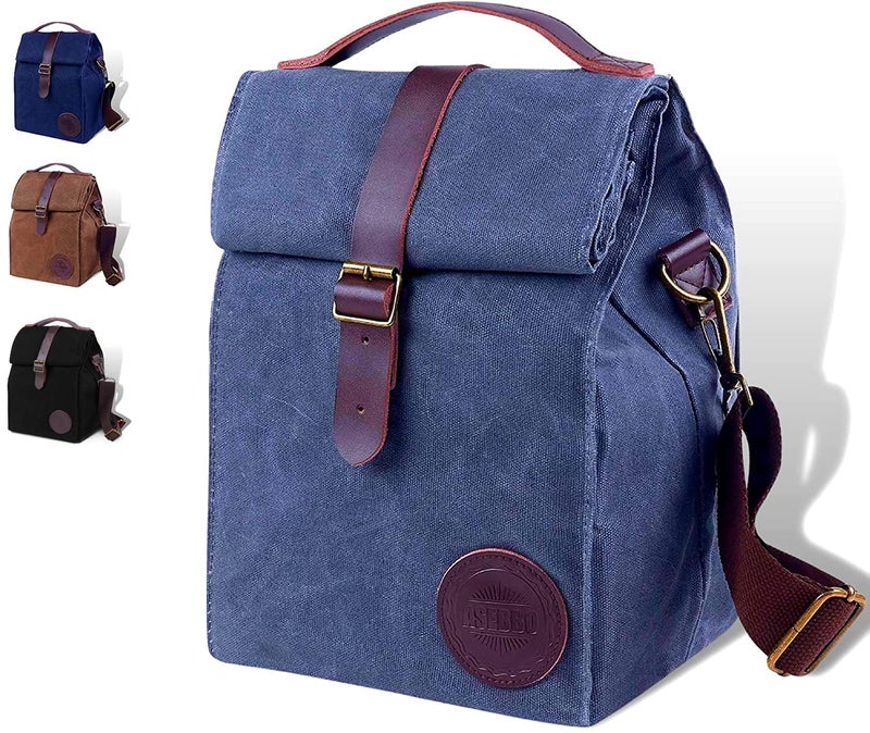 ASEBBO Insulated Lunch Bag for Women & Men (Grey) - Image 1