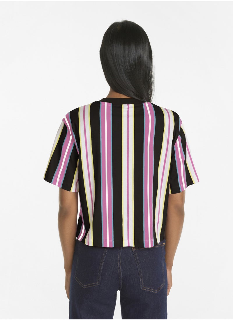 PUMA - SW Relaxed Womens Printed T-Shirt - Image 1