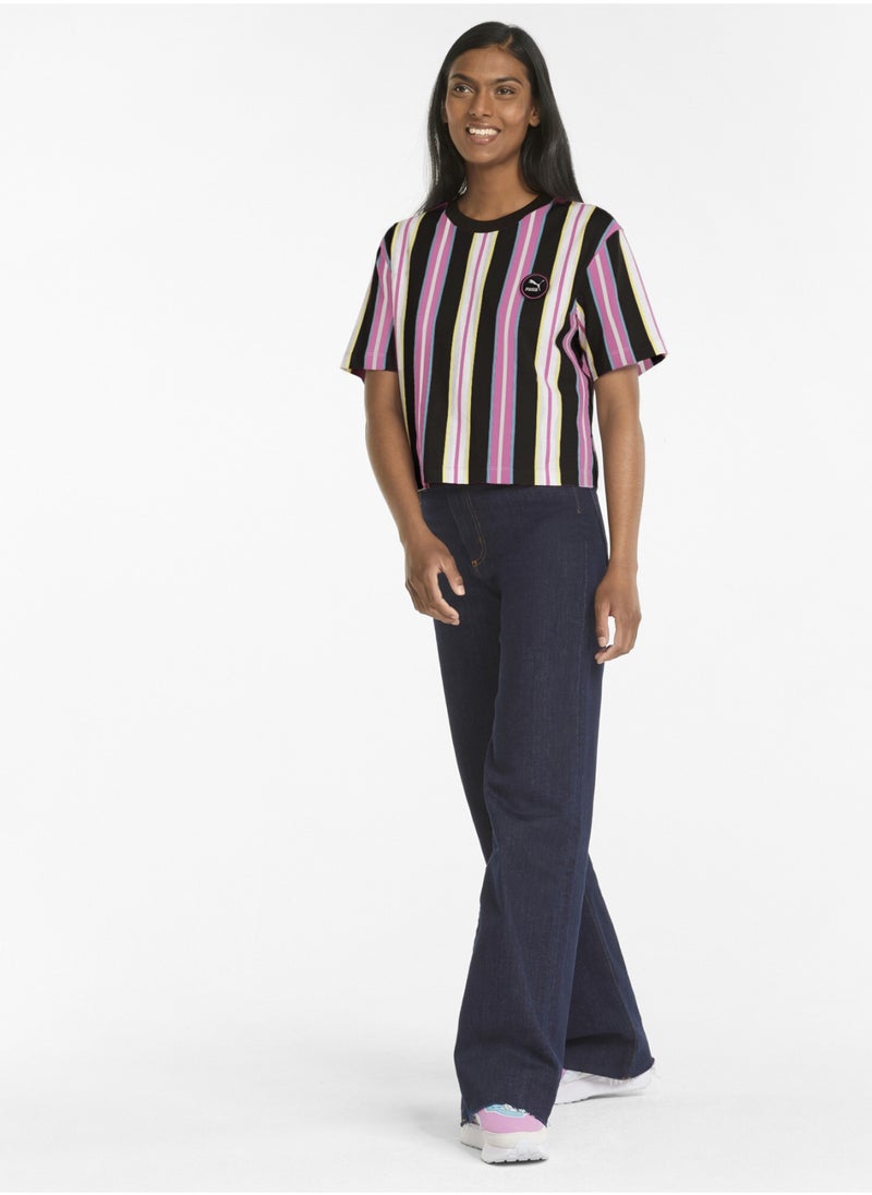 PUMA - SW Relaxed Womens Printed T-Shirt - Image 1