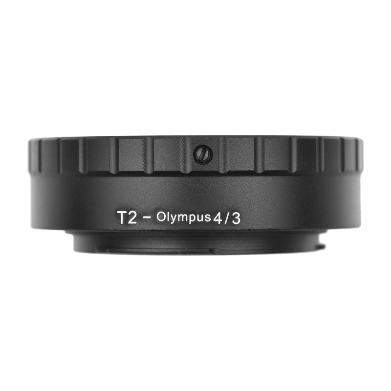 حلقة محول تركيز عدسة معدنية T/T2 - محول عدسة يستخدم كبديل لكاميرات Olympus E-1/E-3/E-10/E-20/E-30/E-300/E-330/E-400/E-410/E-420/E-450/E-500/E-510/E-520/E-600/E-620/E-100 RS ذات تركيز مايكرو 4/3 - Image 2