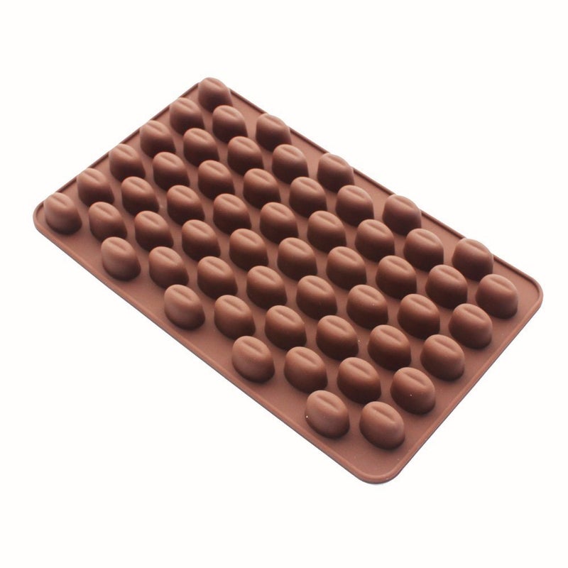 yueton 55 Cavity Coffee Beans Silicone Mold for Baking Chocolate Candy Gummy Ice Cube Molds for Cake Decoration Bakeware Mould - Image 2