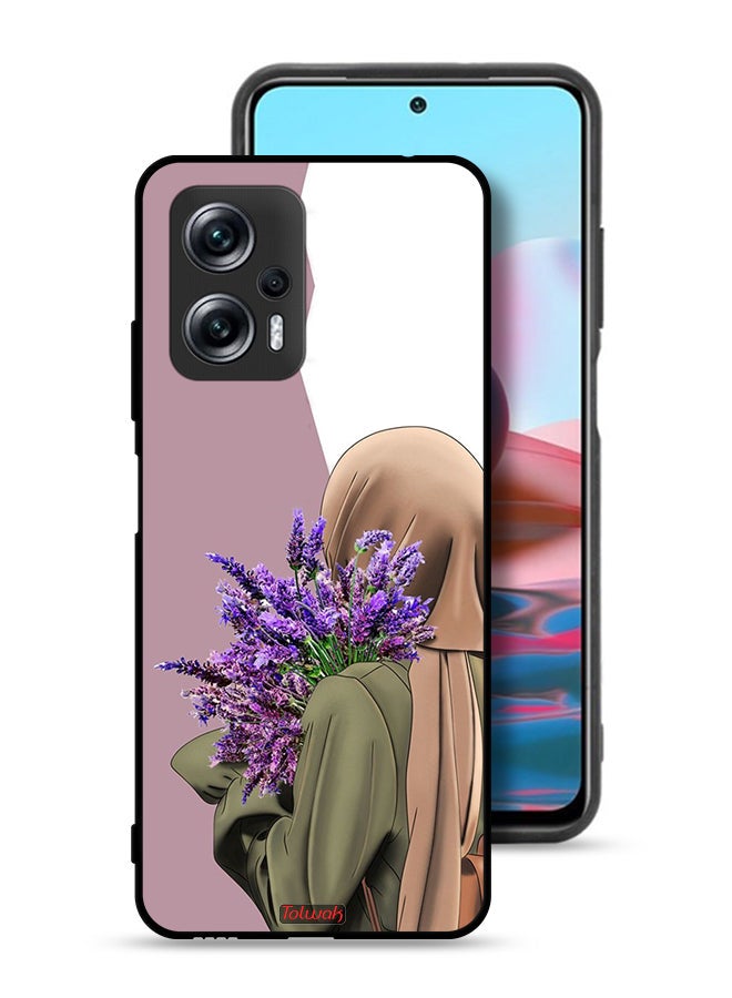 Tolwak Xiaomi Poco X4 GT Protective Case Cover Holding Flower - Image 1