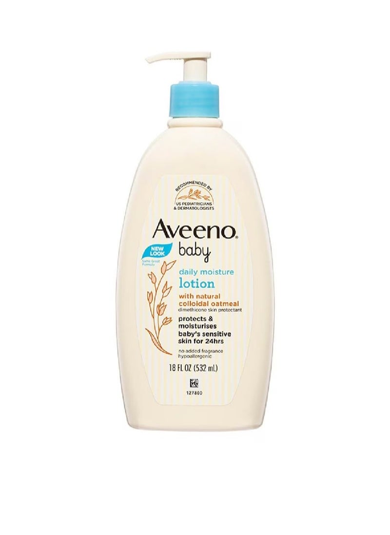 Aveeno Baby Aveeno Baby Daily Moisture Lotion with Natural Colloidal Oatmeal 532ml  - Image 1