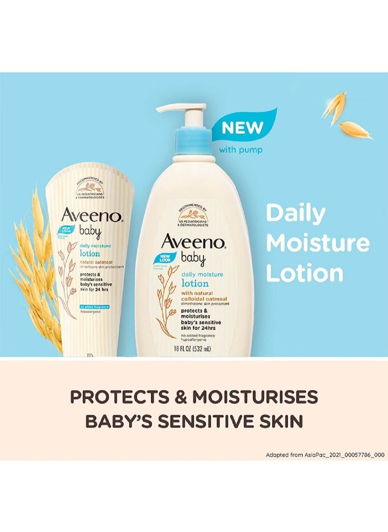 Aveeno Baby Aveeno Baby Daily Moisture Lotion with Natural Colloidal Oatmeal 532ml  - Image 5