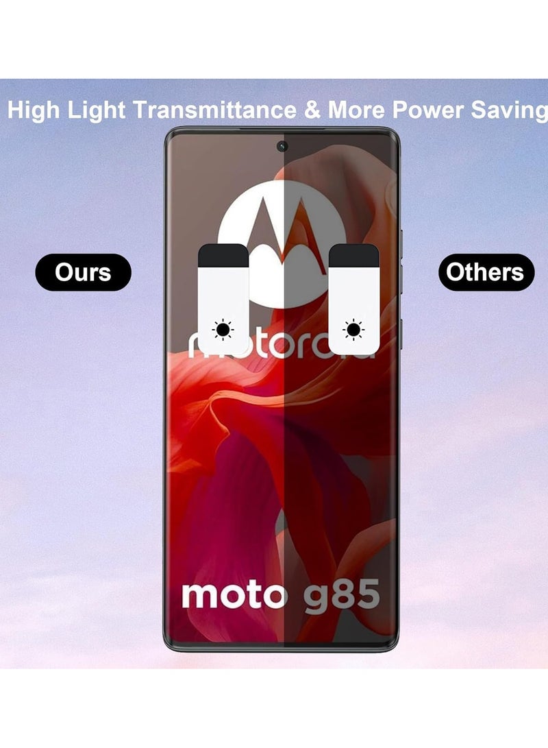 general [2 Pack] Privacy Screen Protector Compatible with Motorola Moto G85 5G with [2 Pack] Rear Camera Lens Protector, Anti-Spy Tempered Glass Film, Anti-Scratch, Bubble-Free - Image 4