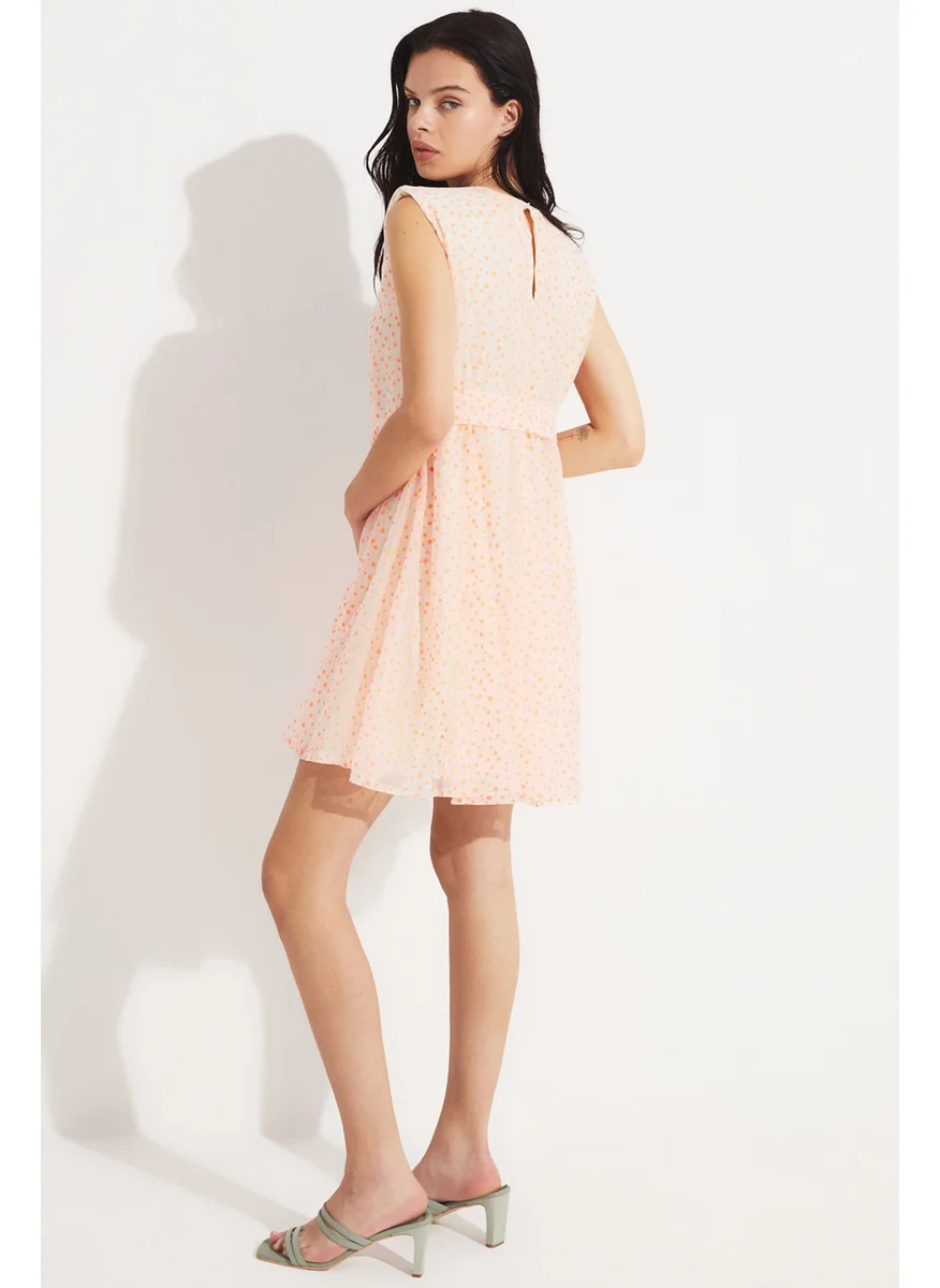 جون Belted Polka Dot Dress