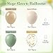 Leraqertra 60pcs Sage Green Balloons 12inch with Sage Green Sand White Metallic Gold Confetti Balloons for Boho Bridal Baby Shower Wedding Engagement Birthday Party Decorations - Image 4