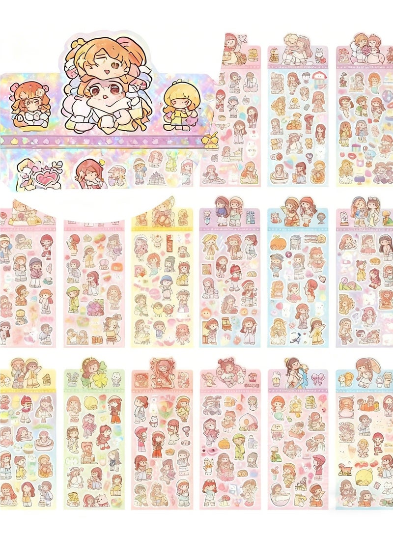 Splendors 16 Sheets Random Cartoon Sticker Self Adhesive Stickers - Image 3