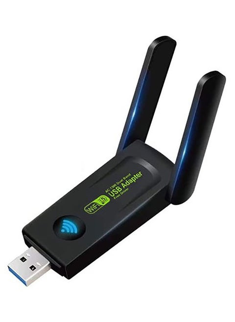 1300Mbps ثنائي النطاق 2.4G/5G لاسلكي USB 3.0 واي فاي محول واي فاي دونغل محول الشبكة اللاسلكية لنظام التشغيل Windows 11/10/8/7 Mac iOS