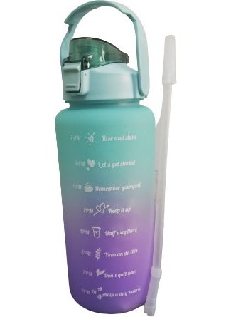5DM 2-Piece Water Bottle with Motivational Signs - 2000+900 ml Twin Athlete Tritan Water Bottle  - Image 3