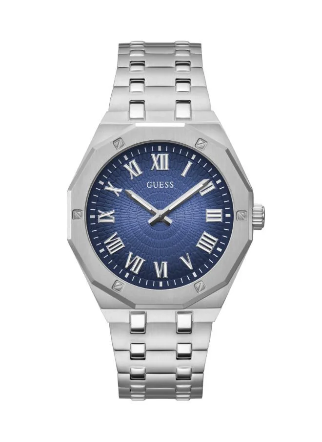 جس Asset Steel Strap Analog Watch