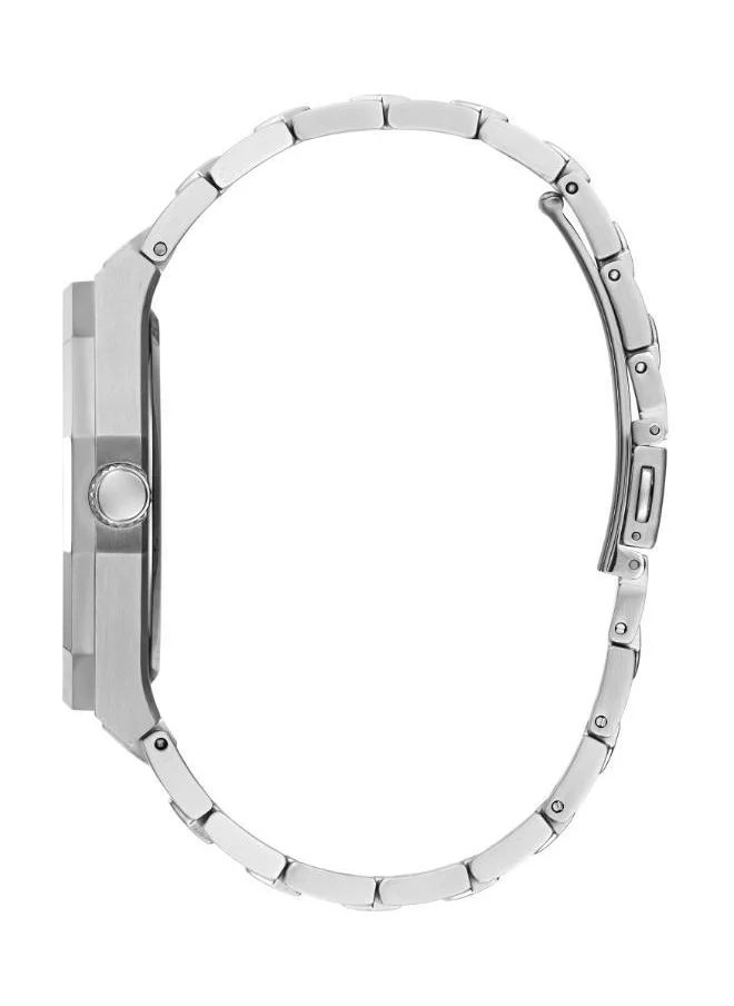 جس Asset Steel Strap Analog Watch