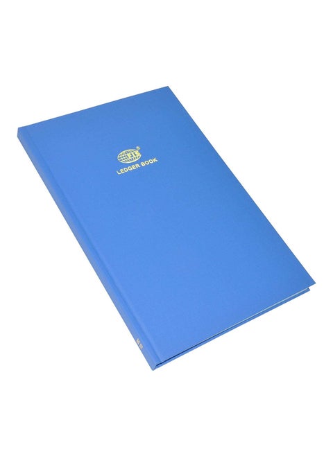 FIS Ledger Book, Azure Laid Ledger Paper, FS (210 x 330 mm) Size, 2 Quire - FSACLDC2Q73