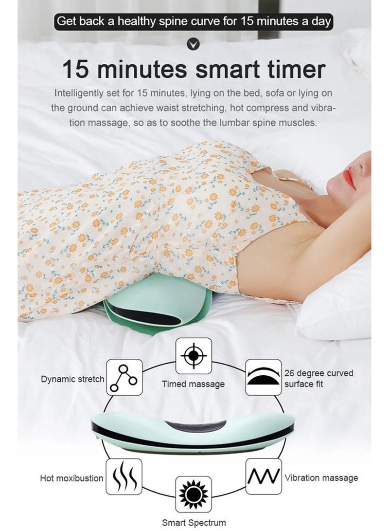 general Intelligent Electric Lumbar Tractor Lumbar Massager Inflatable Back Stretcher Vibration Massage Heat Sciatica Relief - Image 4