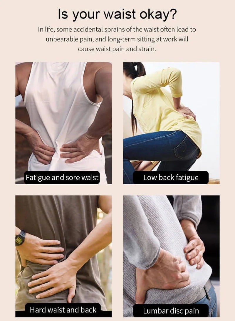 general Intelligent Electric Lumbar Tractor Lumbar Massager Inflatable Back Stretcher Vibration Massage Heat Sciatica Relief - Image 5