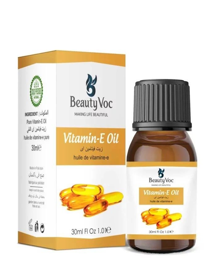BEAUTY VOC BeautyVoc Vitamin E Oil, Moisturizes & Rejuvenates Skin, 30ml - Image 1