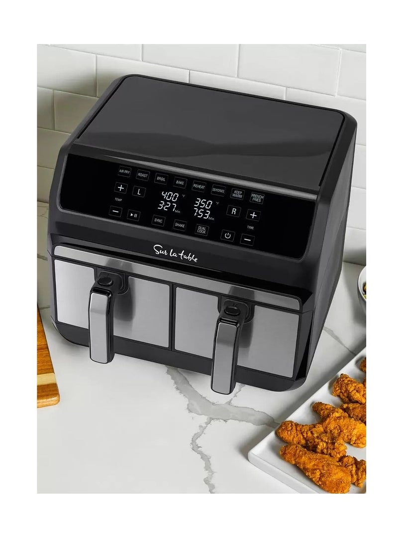 Sur La Table - Dual Basket Air Fryer With 7 Functions, 7.57L, 1700W - Image 1