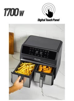 Dual Basket Air Fryer With 7 Functions, 7.57L, 1700W