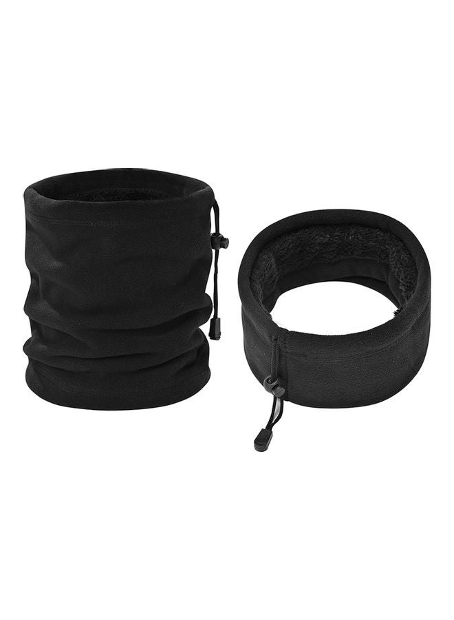 MUNTAQI 2-Piece Winter Warm Thick Fleece Hat and Long Scarf Set for Motorcycle, Cycling - Image 2