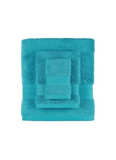 Trident Trident Soft Comfort Air Rich Towels for Bath, 100% Cotton Towel, Super Soft, Highly Absorbent, 6 Pieces Towel Set, 500 GSM - Teal  - Image 3