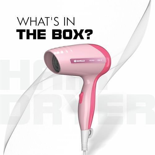 Havells 1200W Powerful Hair Dryer|Overheat Protection|2 Heat Settings (Hot/Warm)|Heat Balance Technology|Premium Pink|Your Perfect Blow Dry Companion For Effortless Hair Styling|Hd1903-1200 Watts - Image 2