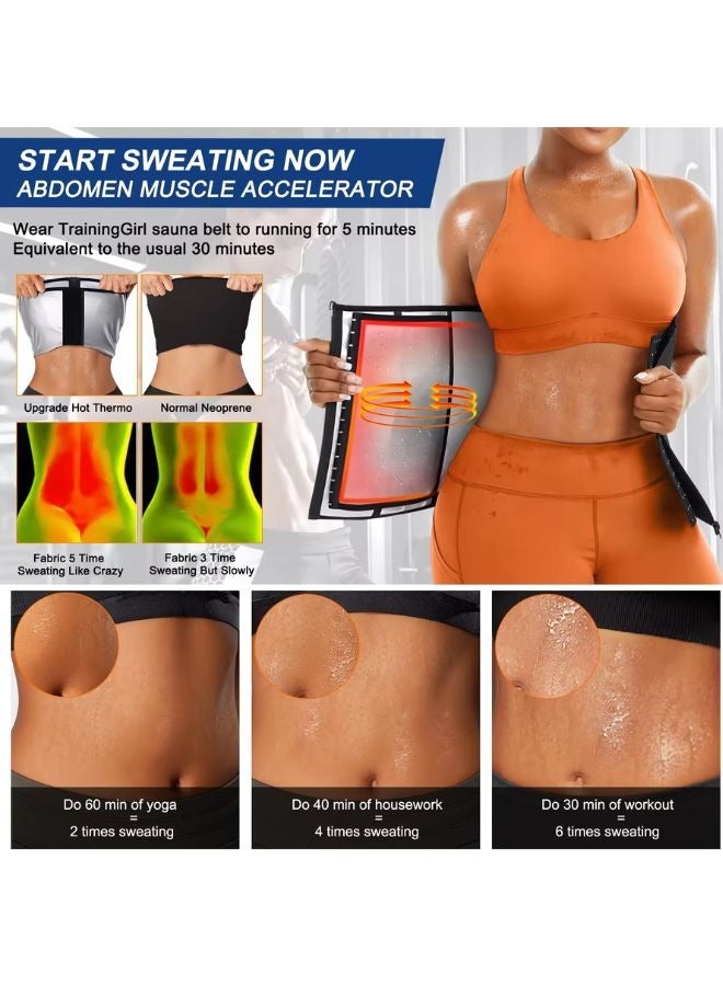 Generic 2023 Double-Layer Slimming Belt – Colombian Sauna Effect Waist Trainer for Women – Ideal for Fitness Workouts, Silver, 2XL – Women's Shapewear for Tummy Control, Belly Slimming, Body Shapers, Medical-Grade Compression, and Postpartum Support Belt.  - Image 4