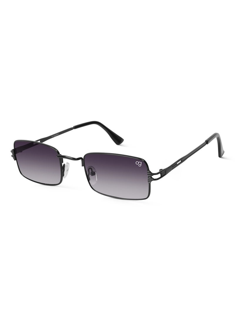 Woggles UV- Protected  Black Rectangle Sunglasses - Image 1