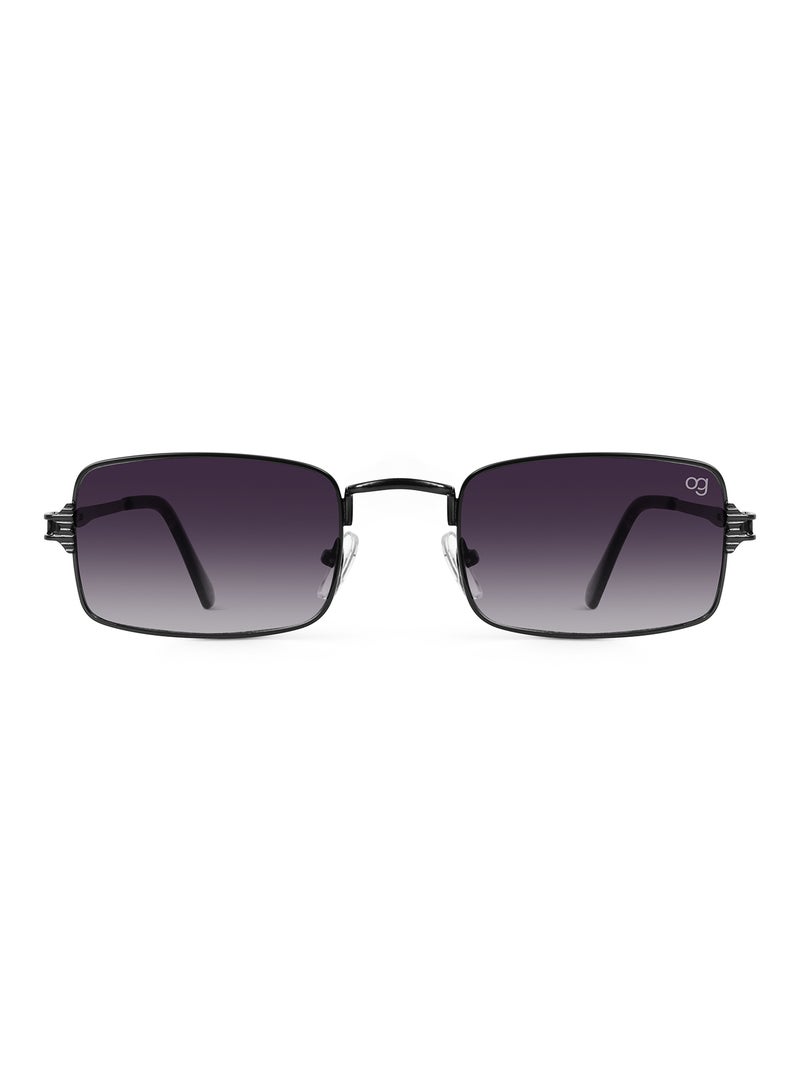 Woggles UV- Protected  Black Rectangle Sunglasses - Image 3