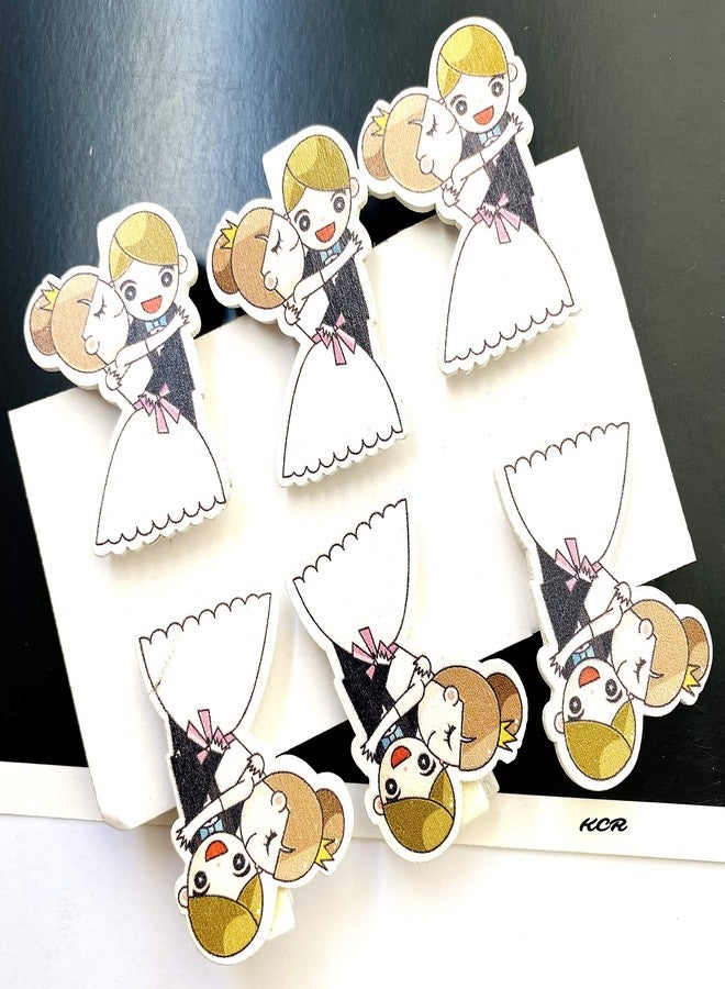 KCR Couple Wooden Dreamer Photo Paper Clips - Set of 6 - Image 1