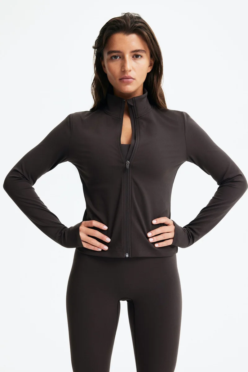 H&M SoftMove™ Zip-through sports jacket
