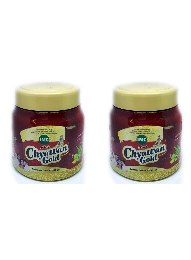 IMC Aloe Chyawan Gold - Contains Gold & Saffron - Pack of 2-500gm - Image 1