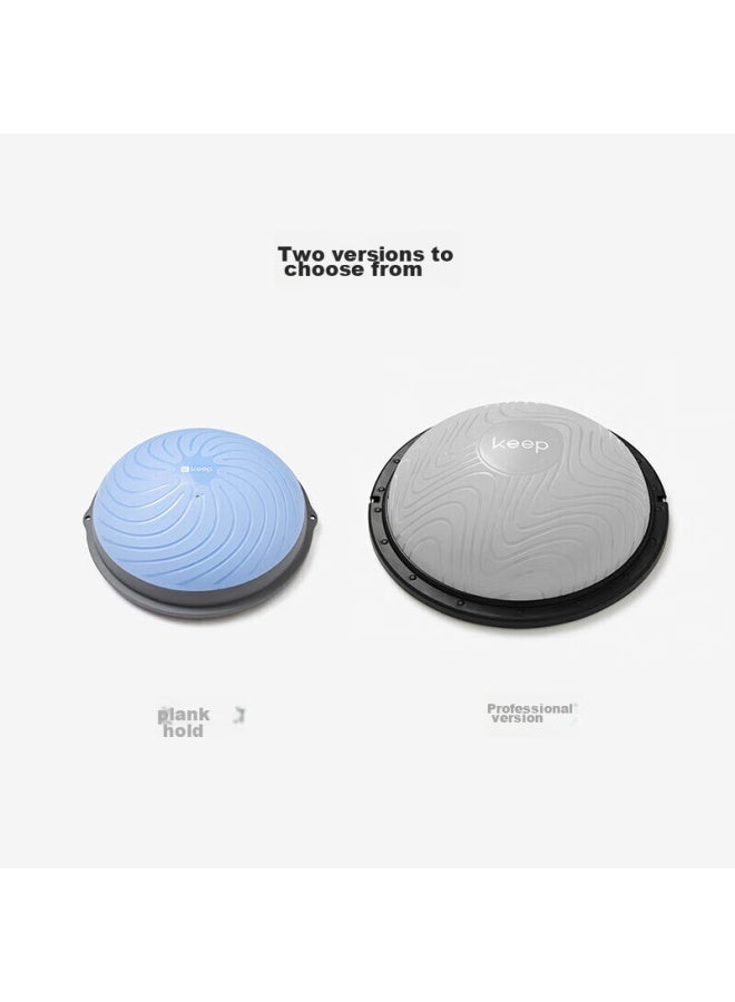 Keep كرة التوازن، كرة توازن نصف دائرية سميكة، تشكيل لياقة بيلاتس، شريط مقاومة للاستخدام المنزلي، أزرق محيطي - Image 5