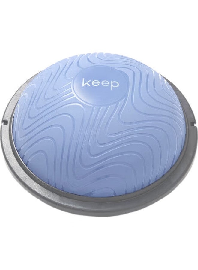 Keep كرة التوازن، كرة توازن نصف دائرية سميكة، تشكيل لياقة بيلاتس، شريط مقاومة للاستخدام المنزلي، أزرق محيطي - Image 3
