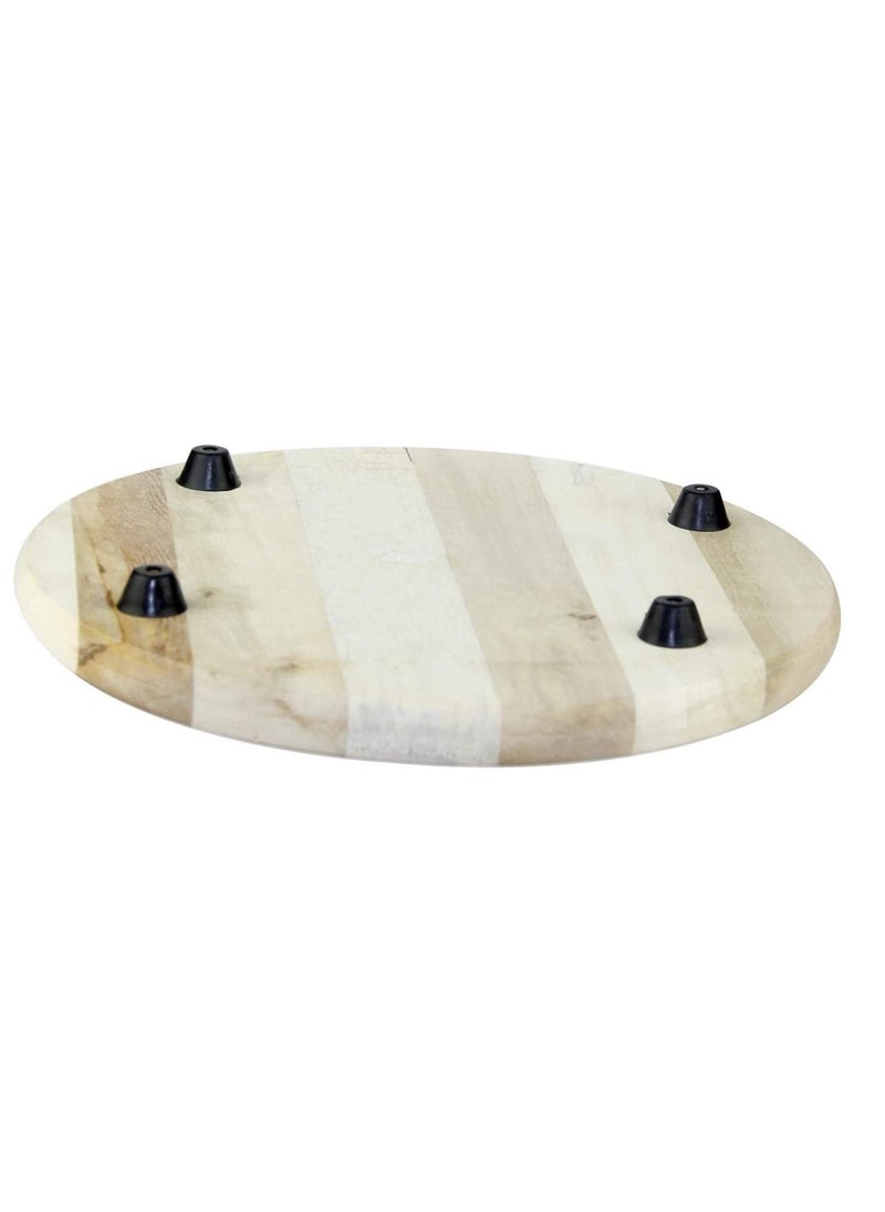 Generic - Manual Wooden Roti Chapati Flatbread Tortilla Presser Maker with Rolling Pin 12 Inch (Product Color May Vary) - Image 1