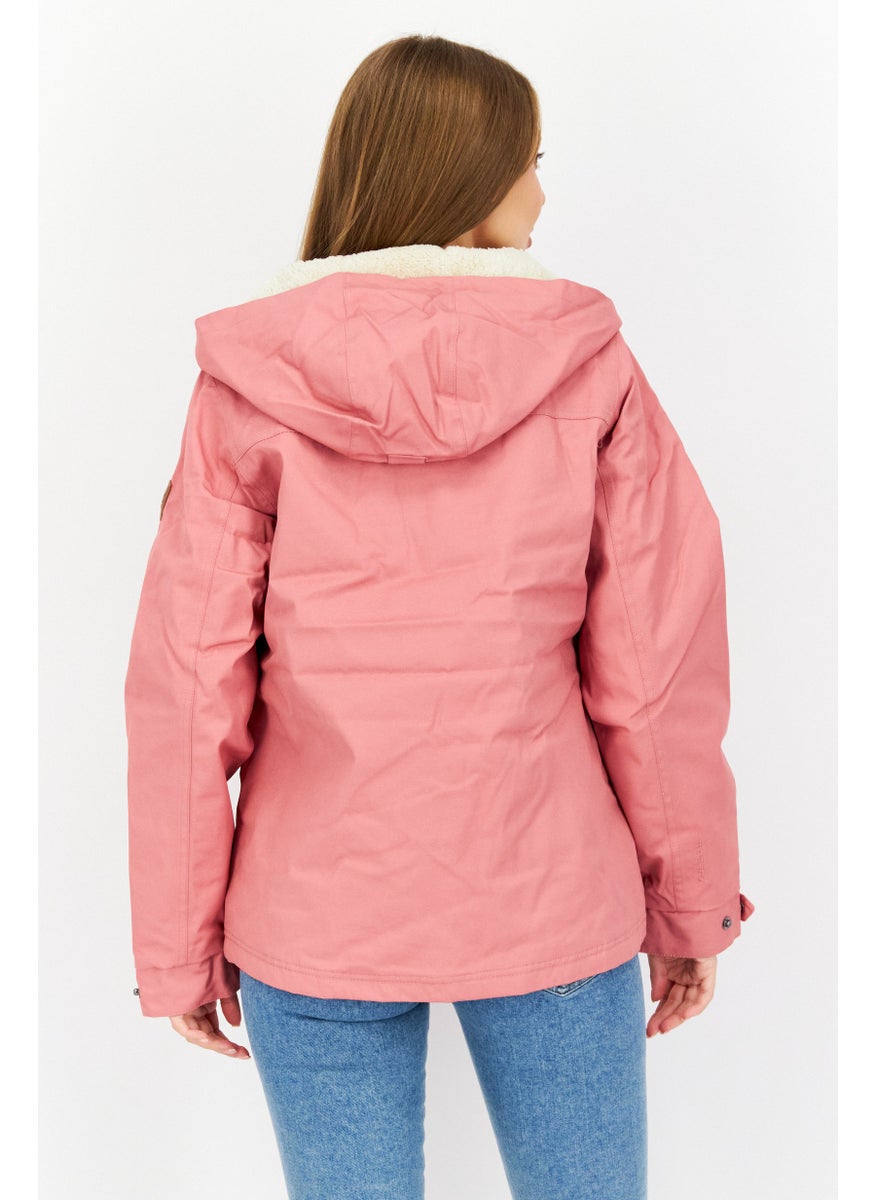 Trespass Women Solid Fleece Puffer Jacket, Pink  - Image 3