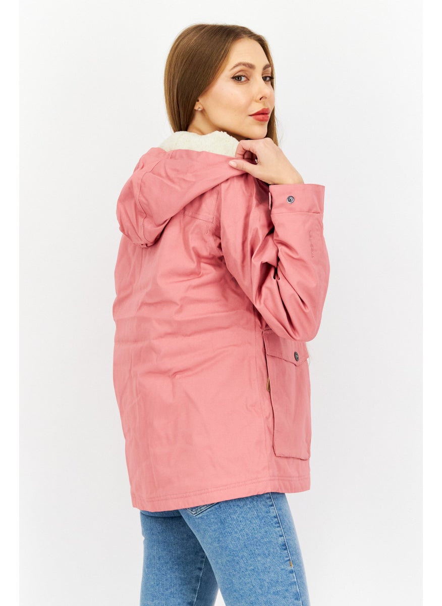 Trespass Women Solid Fleece Puffer Jacket, Pink  - Image 2