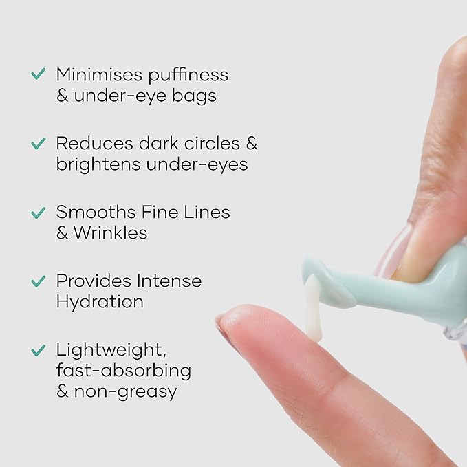 Cureskin جل كيرسكن تحت العين للهالات السوداء للنساء والرجال جل بيوببتيد تحت العين لتقليل الهالات السوداء والانتفاخات والتجاعيد كريم تحت العين للرجال والنساء - Image 3