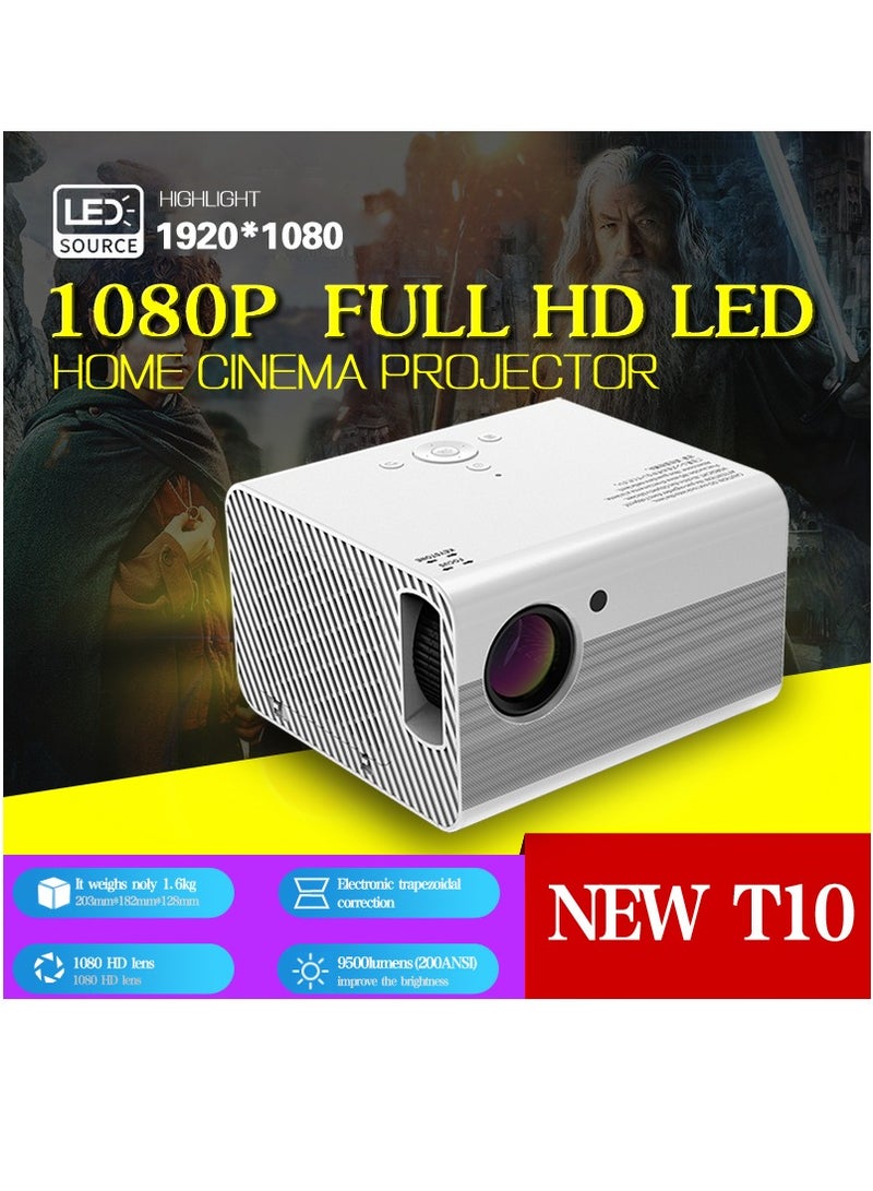 Wifi Android Projector,Portable Projector,Full Hd 4500 Lumens Screen Size Upto 200 Inch  Native Res 1080P Download Apps Bluetooth Home Theater Gaming Projector - Image 2