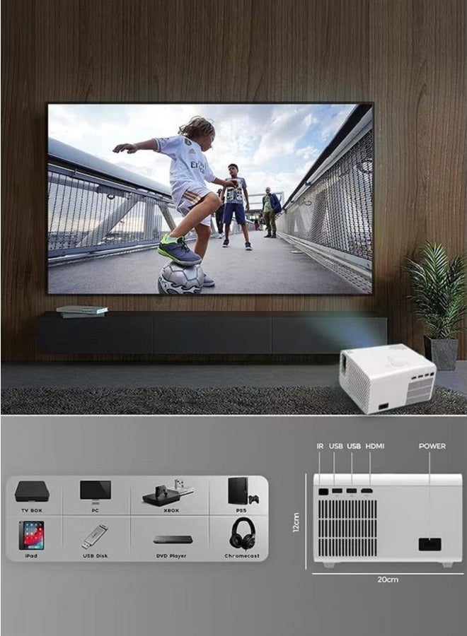 Wifi Android Projector,Portable Projector,Full Hd 4500 Lumens Screen Size Upto 200 Inch  Native Res 1080P Download Apps Bluetooth Home Theater Gaming Projector - Image 4