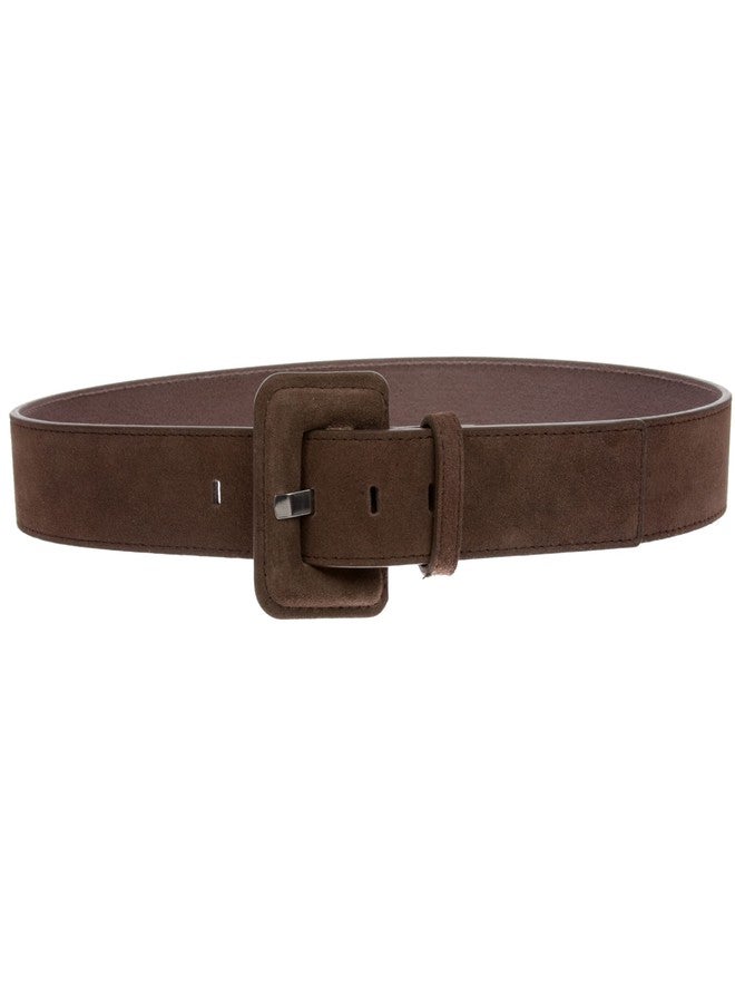 Beltiscool 1 1/2" Inch Stitching-Edged Suede Leather Belt - Image 3