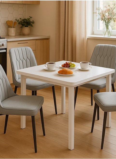 Kitchen Table White Plastic 80 CM