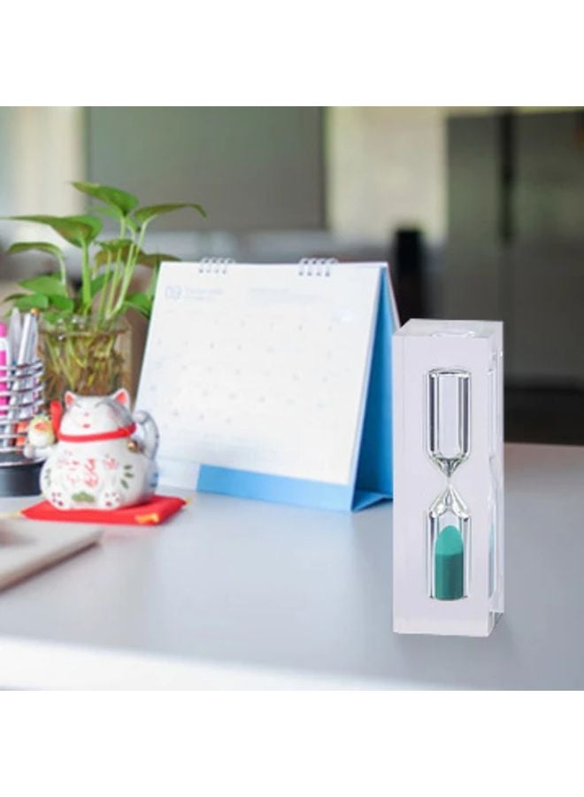 Lake Blue 3 Minute Plastic Sand Timer Weatherproof Rectangular Home Decor - Image 2