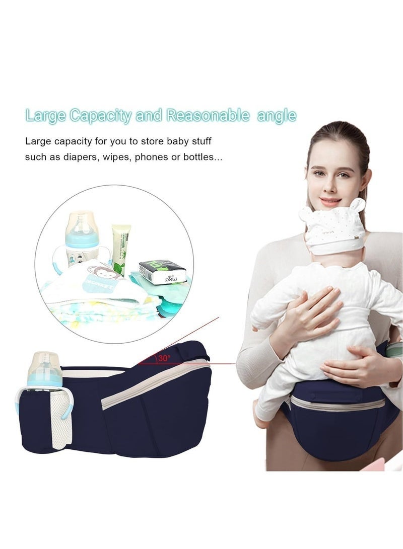 DURKU 6 in 1 Baby Carrier, Adjustable Baby Wraps Carrier with Hip Seat, Ergonomic Design, Fits for Newborn, Infant & Toddler - Image 4