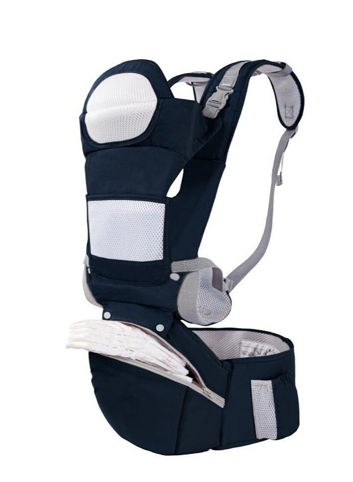 DURKU 6 in 1 Baby Carrier, Adjustable Baby Wraps Carrier with Hip Seat, Ergonomic Design, Fits for Newborn, Infant & Toddler - Image 2