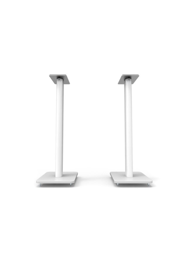 Kanto Audio SP26PLW 26" Bookshelf Speaker Swiveling Floor Stands-White, Pair - Image 1