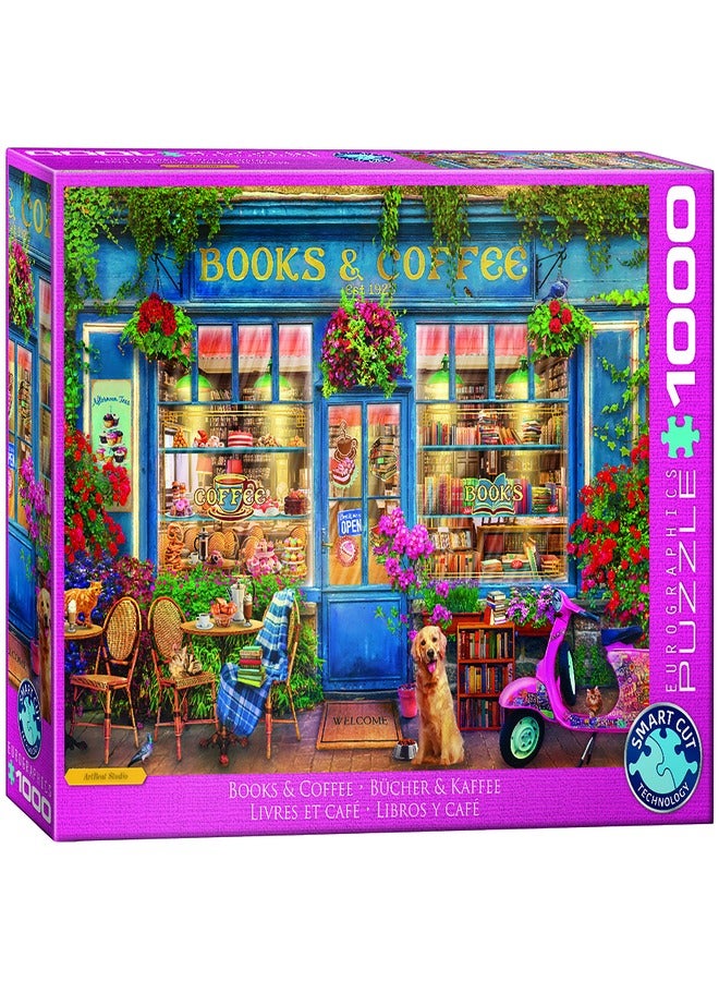 EuroGraphics Books & Coffee 1000 Piece Puzzle - Image 2