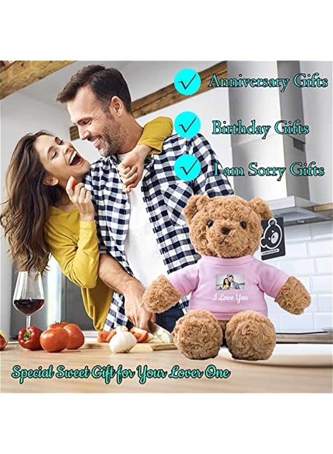 Personalized Gifts for Women Men Stuffed Bear Plush Toys with ized Text, Personalized Teddy Bear with T-Shirt Birthday, 13 inch  - Image 5