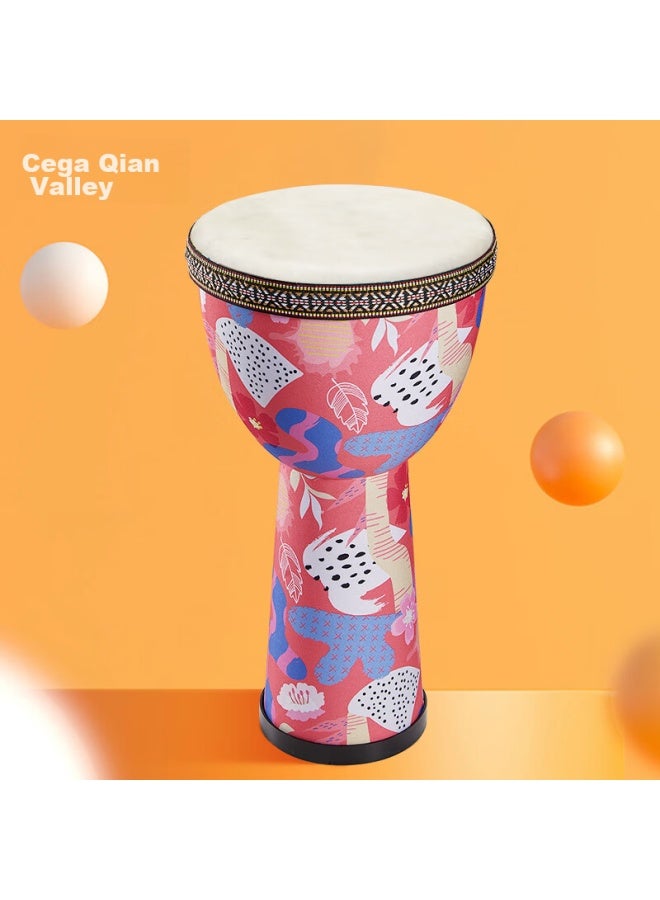 Cega African Drum, Children's Large 8 Lightweight Hand Drum, Kindergarten Student Beginner Percussion Instrument, Children's Holiday Gift - Image 1