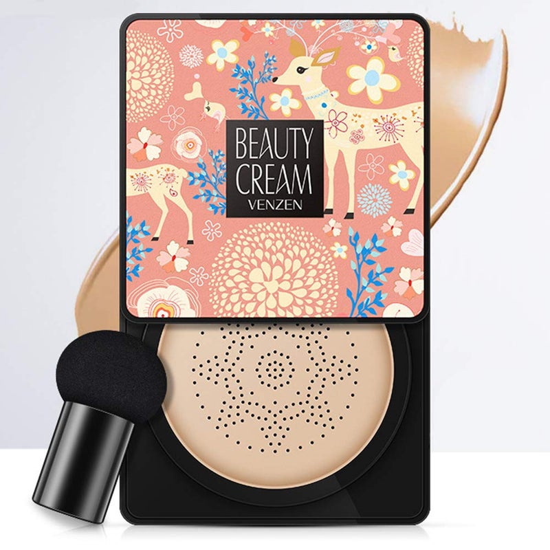 VENZEN Beauty Cream Clear Cover Natural Make Up Nourish Moisturizes Protection Professional Skin Care 2 Colors 20g 01 Natural