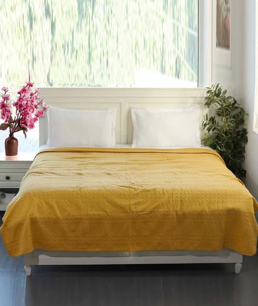 Lucien Cornsilk Color Double Bed Dohar - Soft and Lightweight, Seasons, Quilt | Duvet | Dohar | Blanket  - Image 1